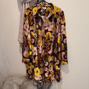 Floral Button-Up Dress